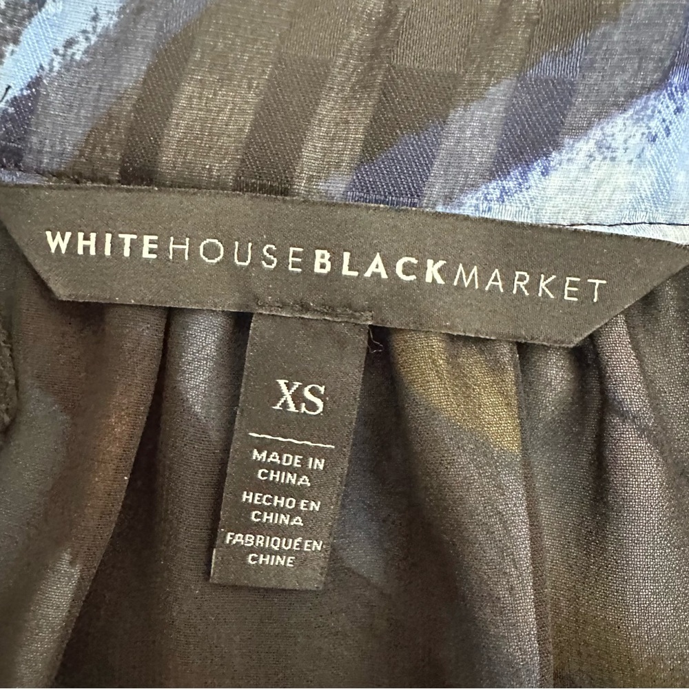 NWOT White House Black Market - Sleeves Lined Tie Front Top Size XS - Picture 5 of 8
